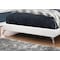 Monarch Specialties Bed, Queen Size, Platform, Bedroom, Frame, Upholstered, Pu Leather Look, Metal Legs, White, Chrome I 5953Q - alternate 2